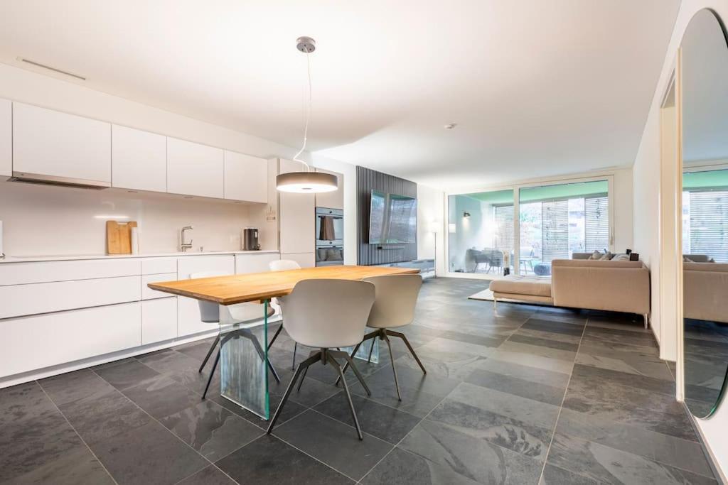 Luxus Wohnung Mit Garten Цюрих Экстерьер фото